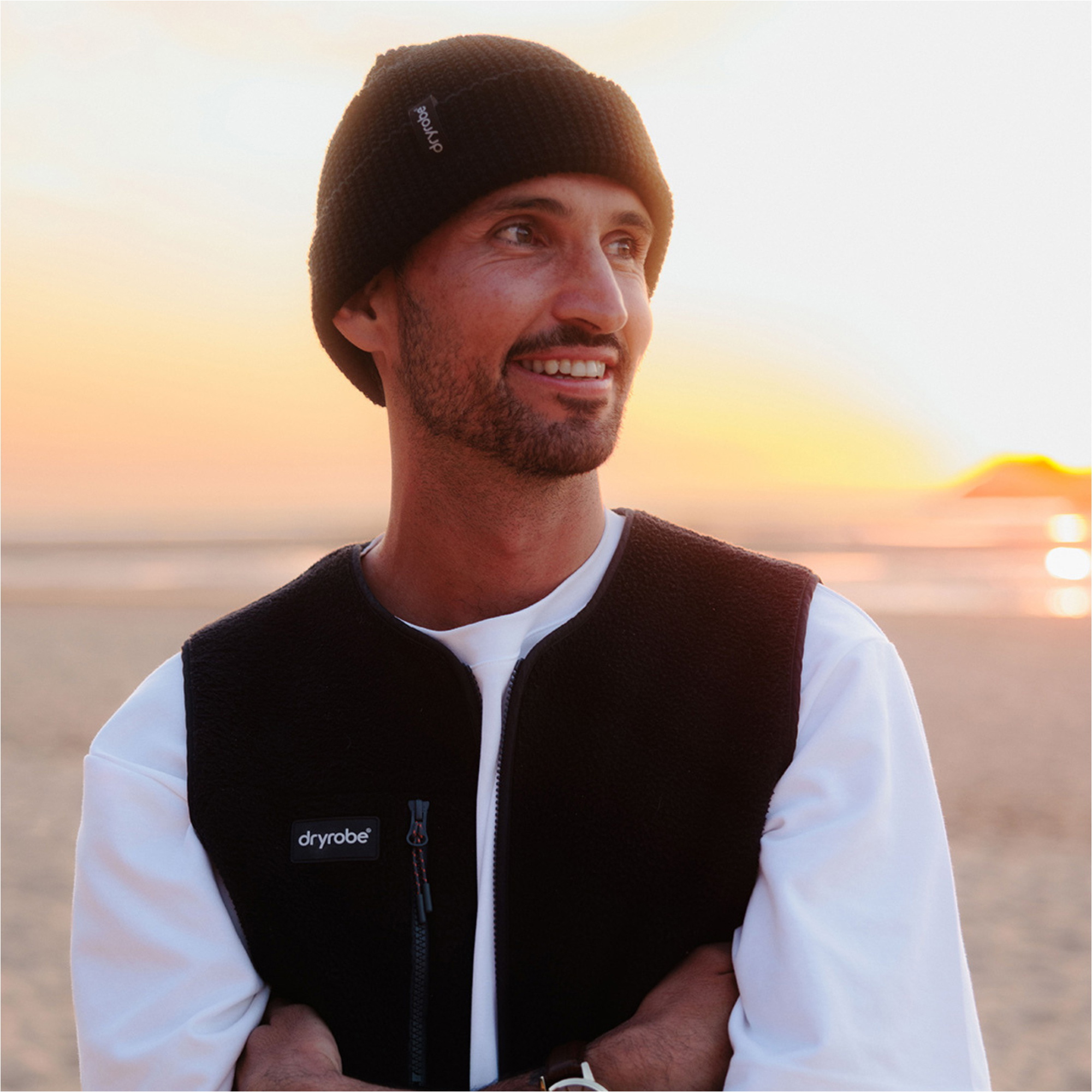 2026 Dryrobe Waffle Beanie DBNEWAFF - Black